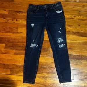 Maurice’s High Rise Skinny Ankle Distressed Jeans Size 16W
